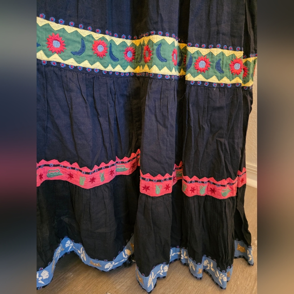 SALE NWT Black Multicolor Carolina K Maxi Dress - Picture 8 of 14